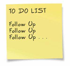 Yellow sticky note with to-do list.